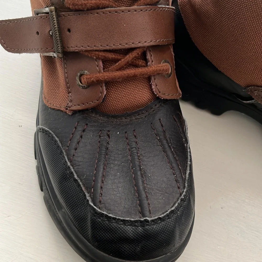 Polo Ralph Lauren Colbey leather/nylon little kids boots 2.5